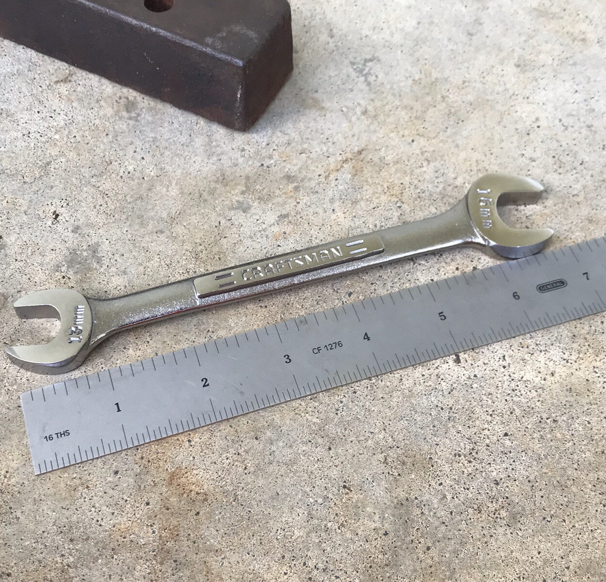 Craftsman USA 13mm x 15mm Double Ended Open End Metric Wrench 44507 -VV-