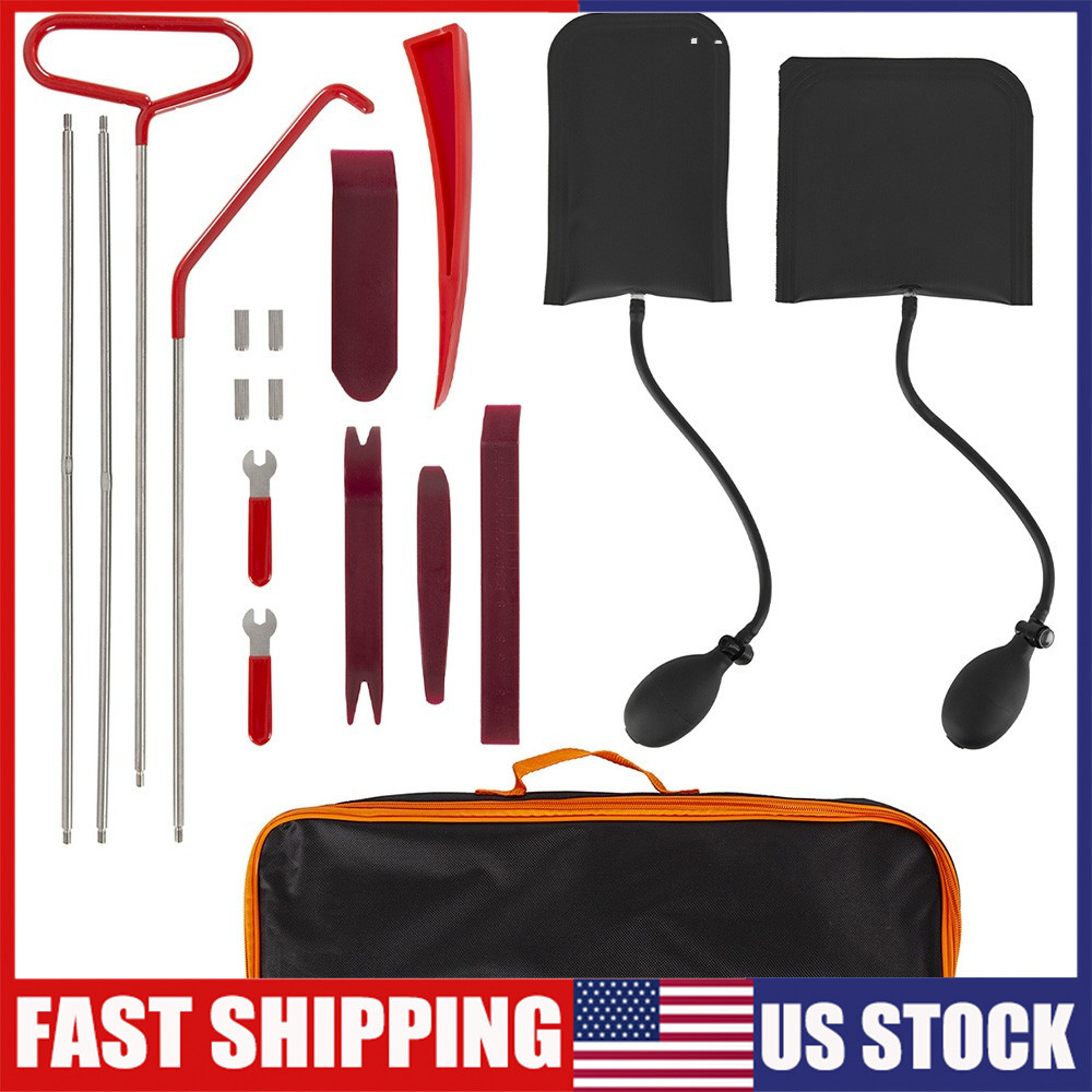 18X Contingency Vehicle Unlock Tools Stainless Steel Kit For Car Door Open Tool
