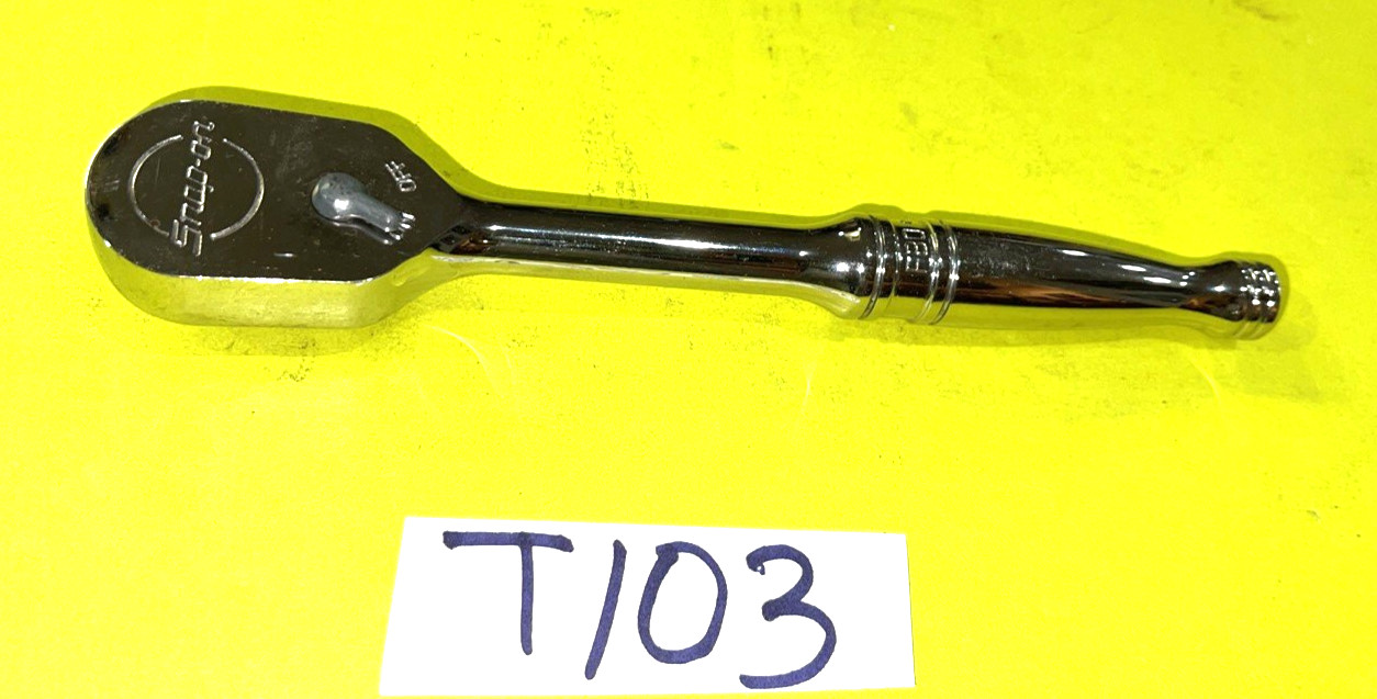 SNAP-ON TOOLS 3/8 DRIVE 7-1/2 INCH CHROME 80TOOTH RATCHET F80 SHIPPED FREE IN US