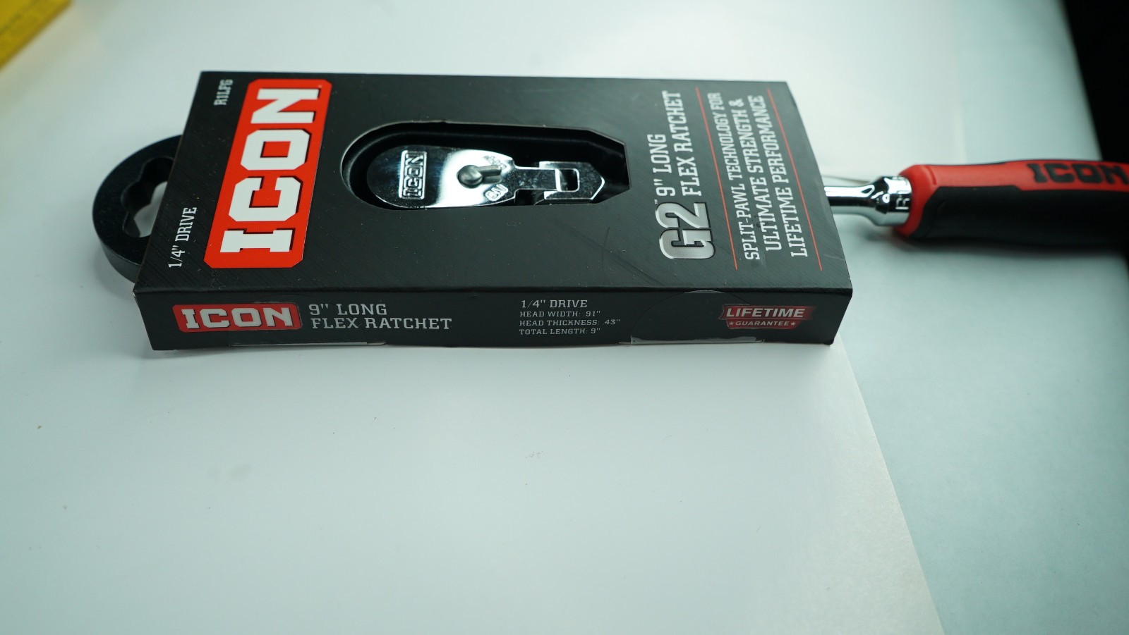ICON G2 1/4″ Drive Long Flex Ratchet R1LFG NEW w/Comfort Grip FREE SHIPPING📦