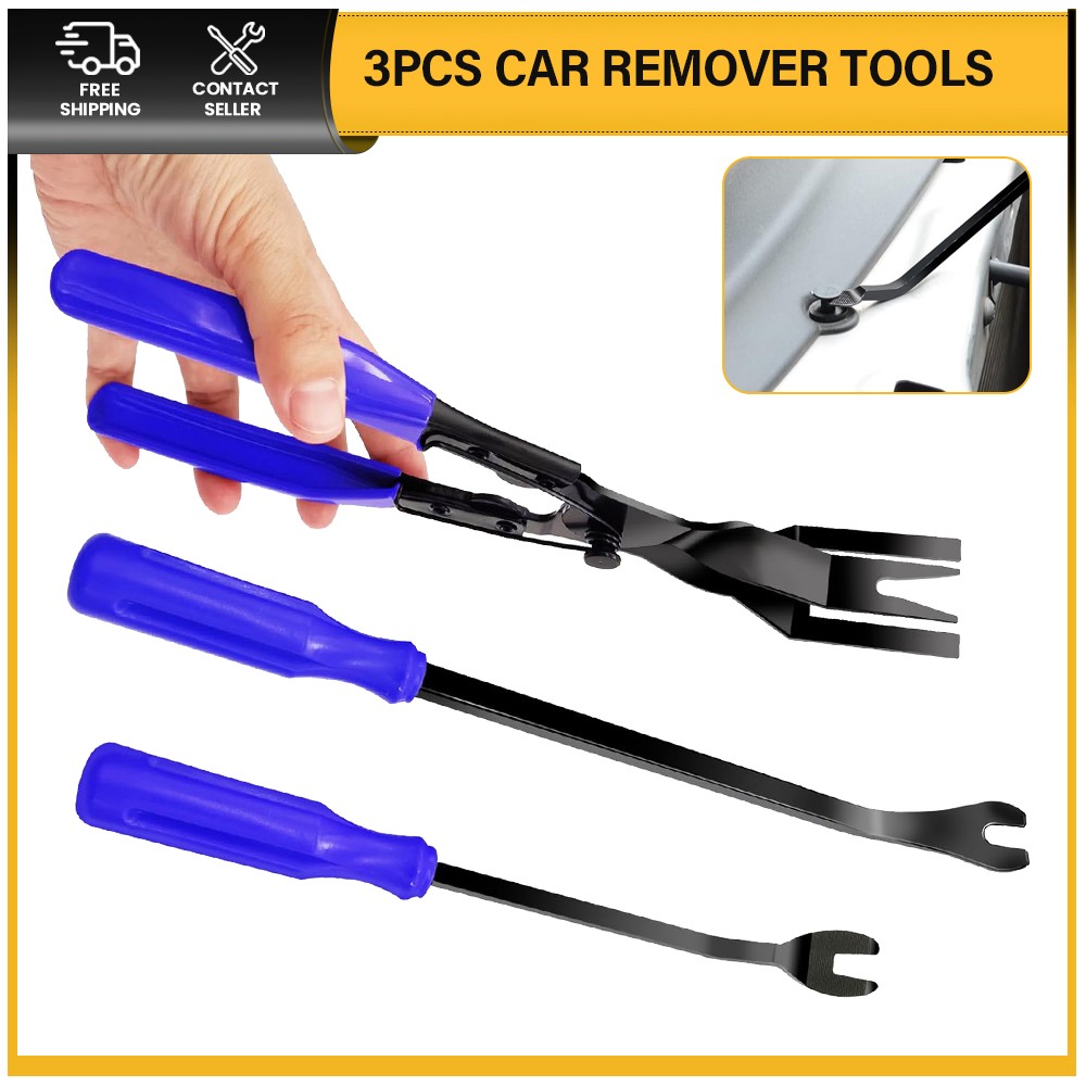 3PCS Automotive Remover Tools Removal Pliers Fastener Door Panel Retainer Set US