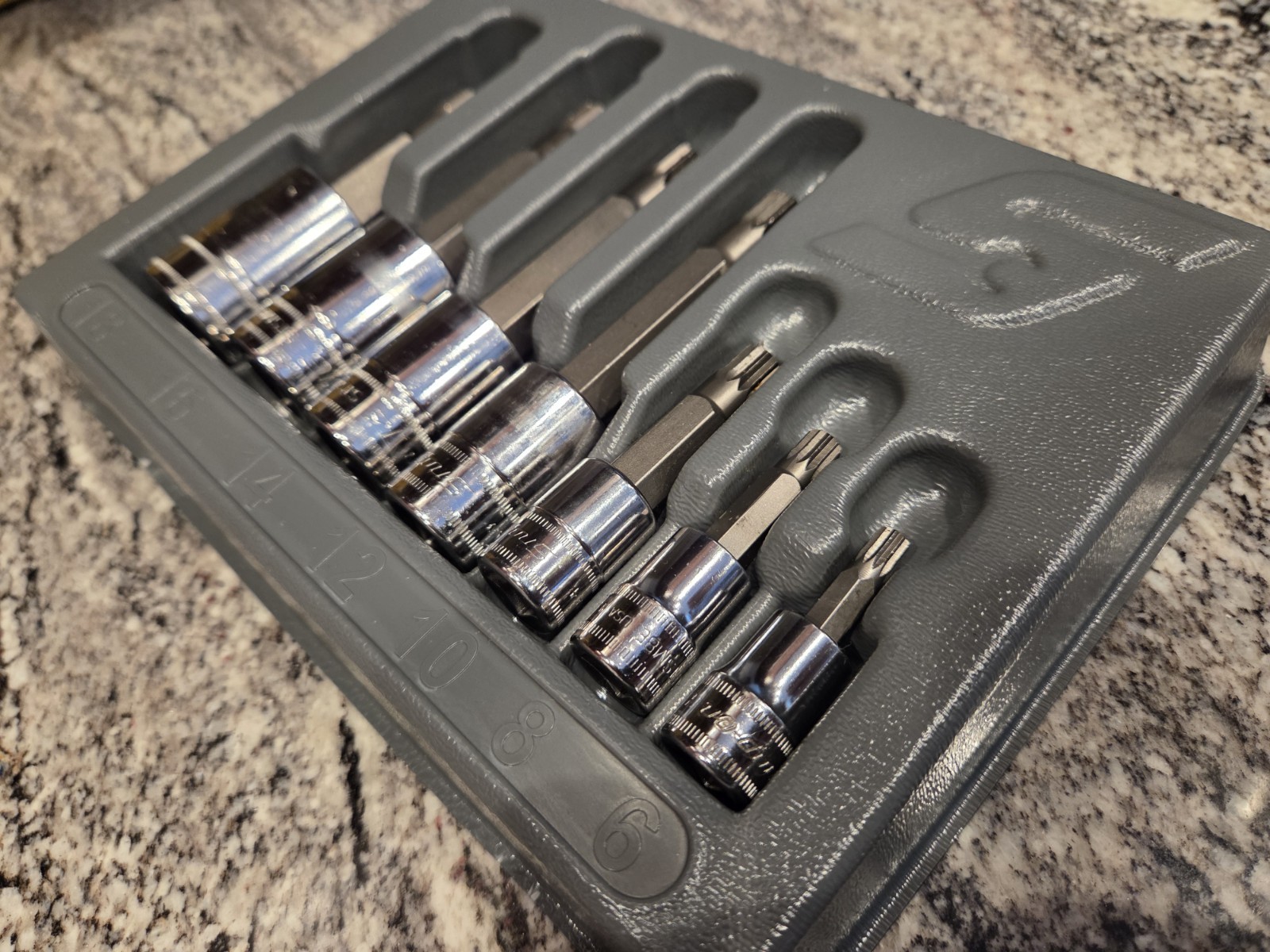 Snapon Tools 7 pc Metric Standard Triple Square Socket Driver Set (6-18mm)