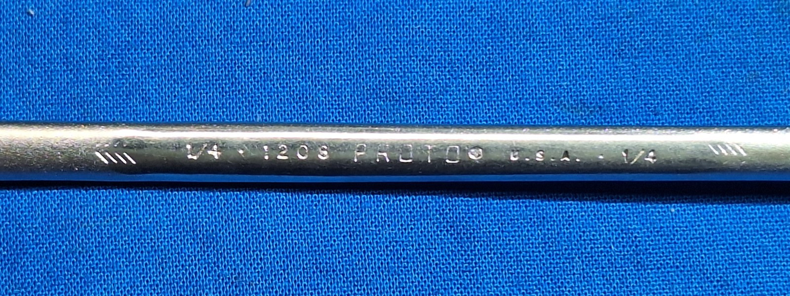 Proto Professional 1208 5″ long 1/4″ Combination wrench 12 point USA