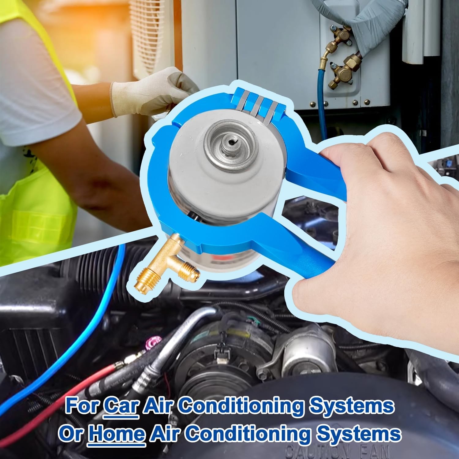 10102 Side Can Tap for R12 and R134A Air Conditioning AC HVAC Manifold System