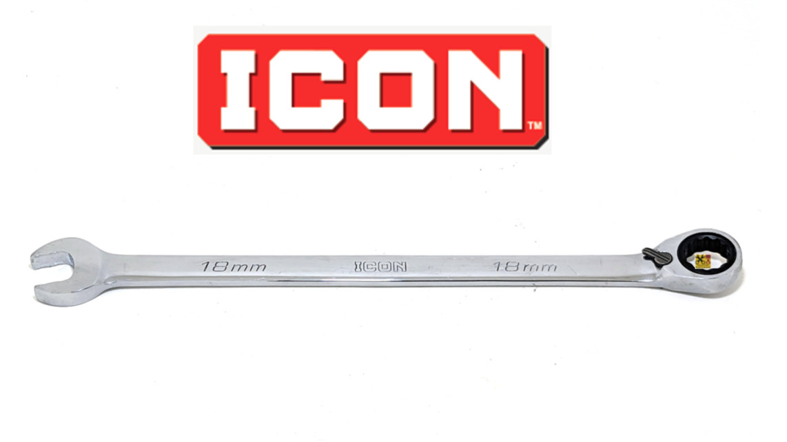 NEW ICON REVERSIBLE RATCHETING WRENCH LONG 12 POINT WRAM-10 MM METRIC PICK SIZE