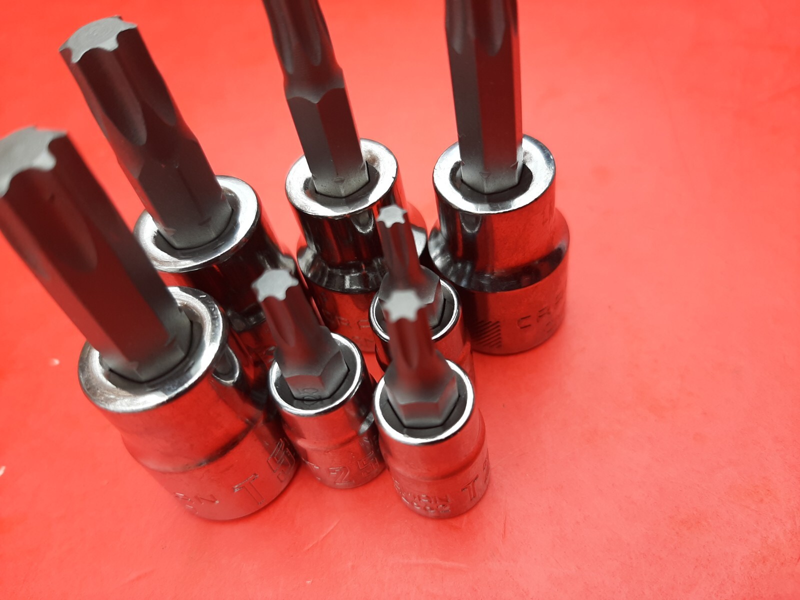NEW CRAFTSMAN TOOLS 7 Piece 1/4 & 3/8″ Drive Torx Star Bit Driver Socket Set