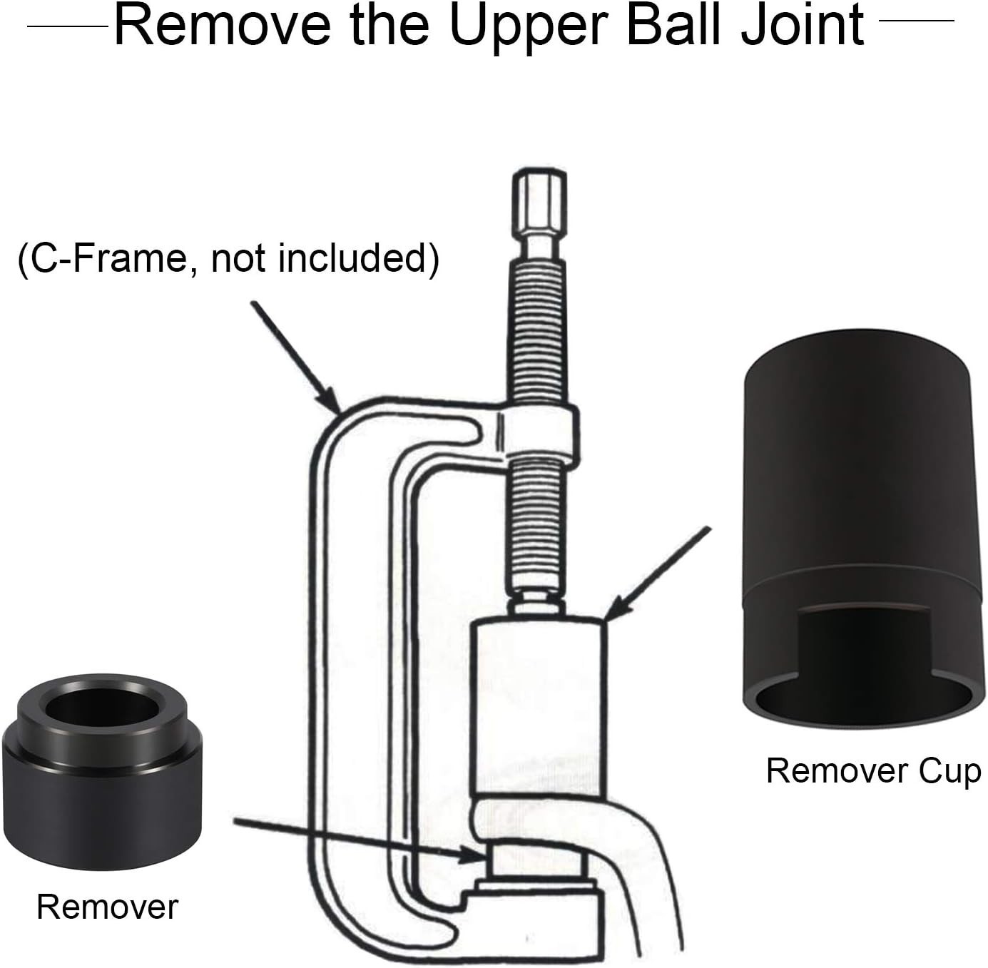 Precision Ball Joint Service Adapter for Jeep & Dodge Vehicles – Rust-Resistant