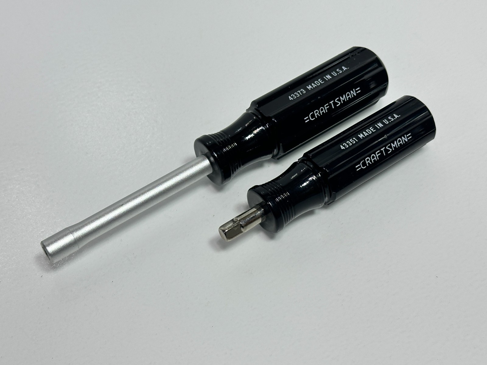 🇺🇸 Craftsman Tools USA 2pc 1/4 Bit & Socket Spinner Handle Set Lot 43373 43351