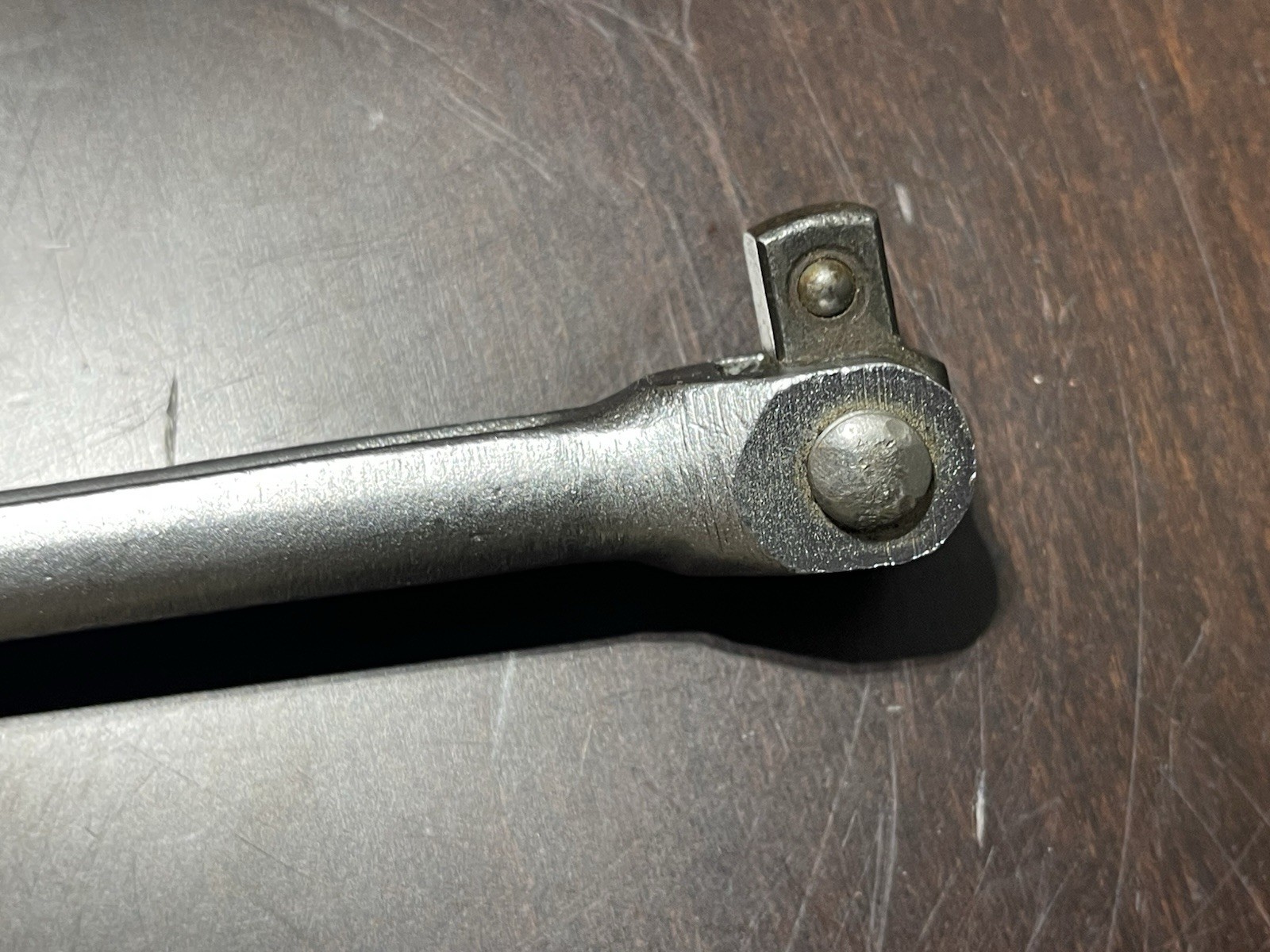 Vintage Craftsman 3/8 inch drive flex head breaker bar, -V- 44363 Forged in USA