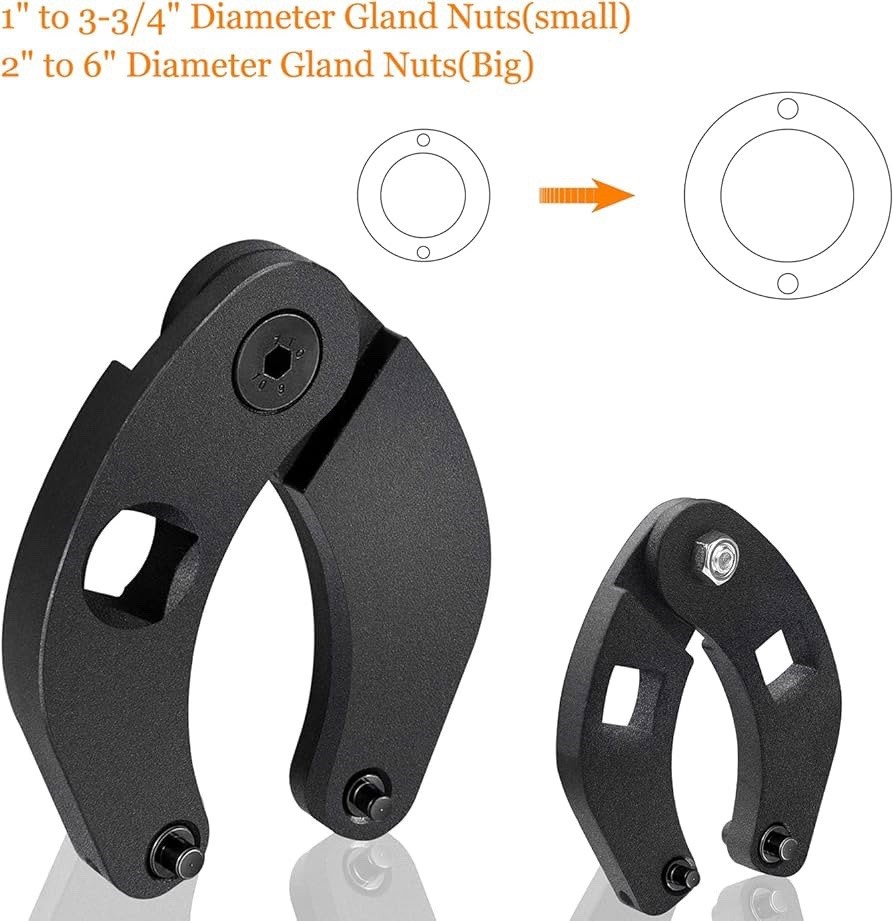 Adjustable Gland Nut Wrench Set FOR Hydraulic Cylinders Equal To OTC 1266 & 7463