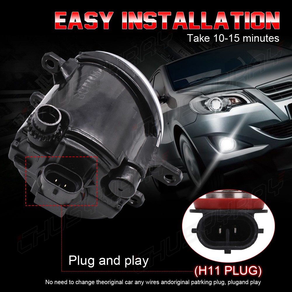 For 2011-2015 Lexus IS250 IS350 LED Front Bumper Fog Light Lamp