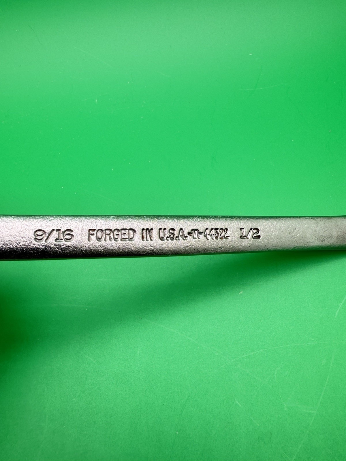 NOS Craftsman 44322 1/2” x 9/16” Offset Box End Wrench 44322 VA Series Made USA