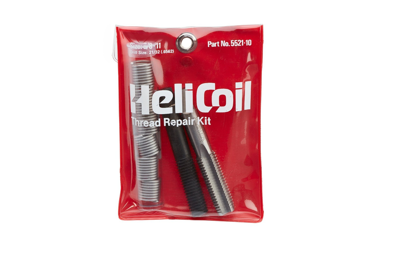 HeliCoil 552100 Coarse Thread Repair Kit 5/8-11 Inch with Inserts and Tools