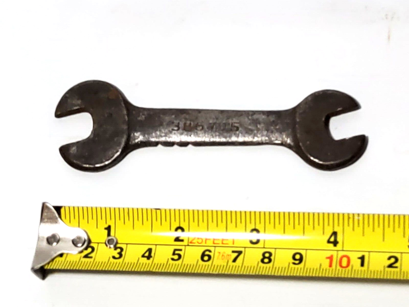 Diamond Emblem OPEN END WRENCH Notched on Side #385795 Vintage