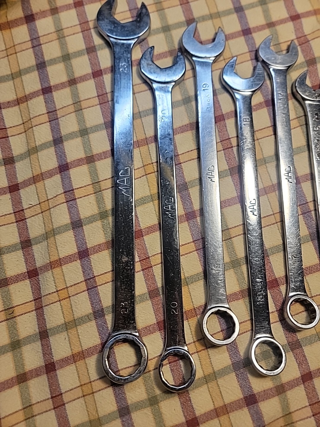MAC Metric Range From M11CL – M23CL Combination Wrench Set 9 Pieces