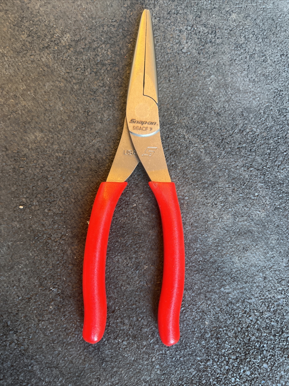 For Snap-On 96acf 8″ talon grip needle nose pliers red New Red