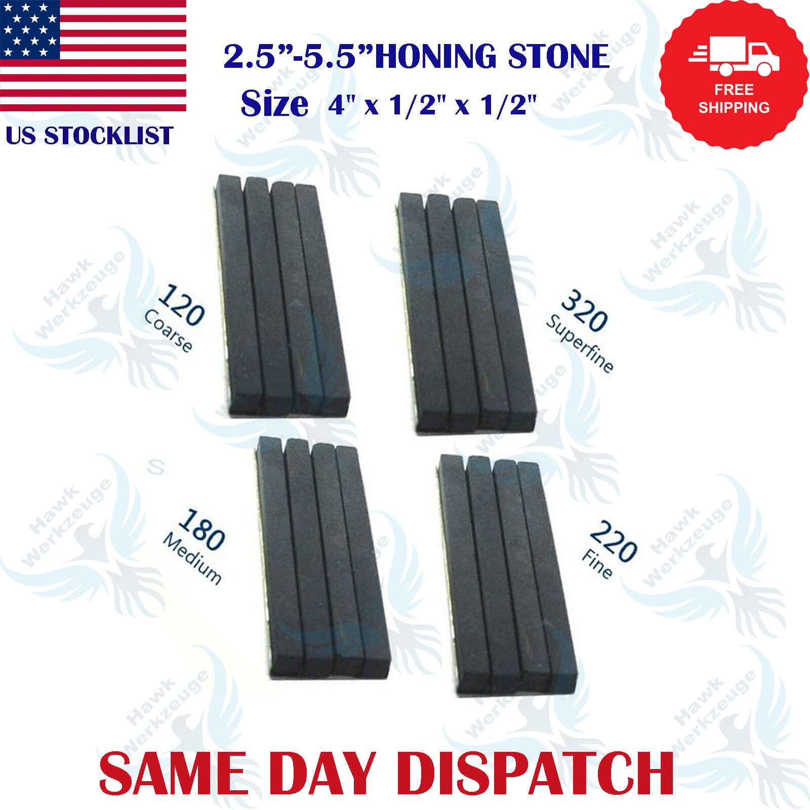 NEW CYLINDER ENGINE HONE KIT + 4 SET HONING STONES All Sizes Available
