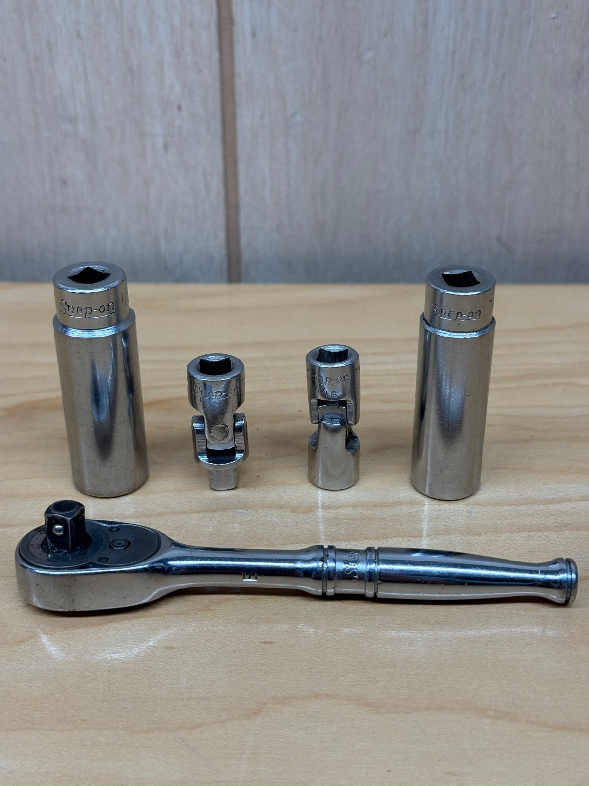 Snap On 1/4 Drive Ratchet Sockets Universal TM70A STM-14 STM-16 TMU-8 TMU-101