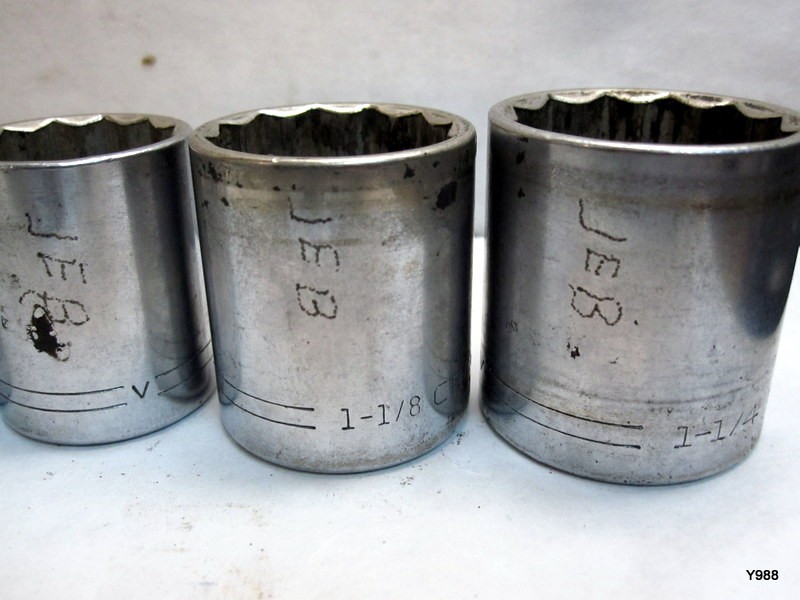 CRAFTSMAN set of 7 JEB sockets mix lot see description