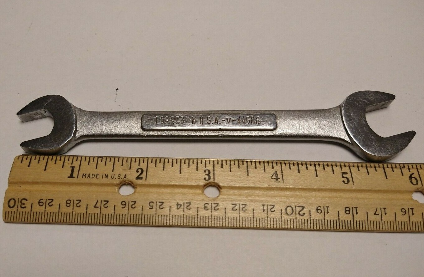 Craftsman 12MM 14MM Open End Wrench Vintage V 44506 Made in USA