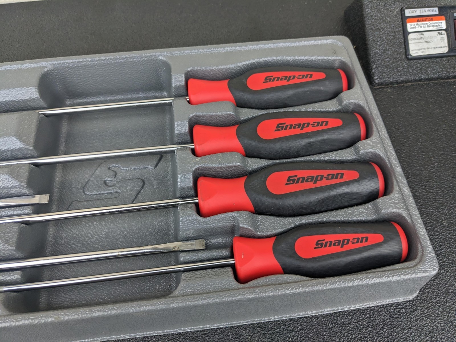 #bo456 Snap-on RED Instinct Soft Handled 8pc Cabinet Screwdriver Set SGDXL80B