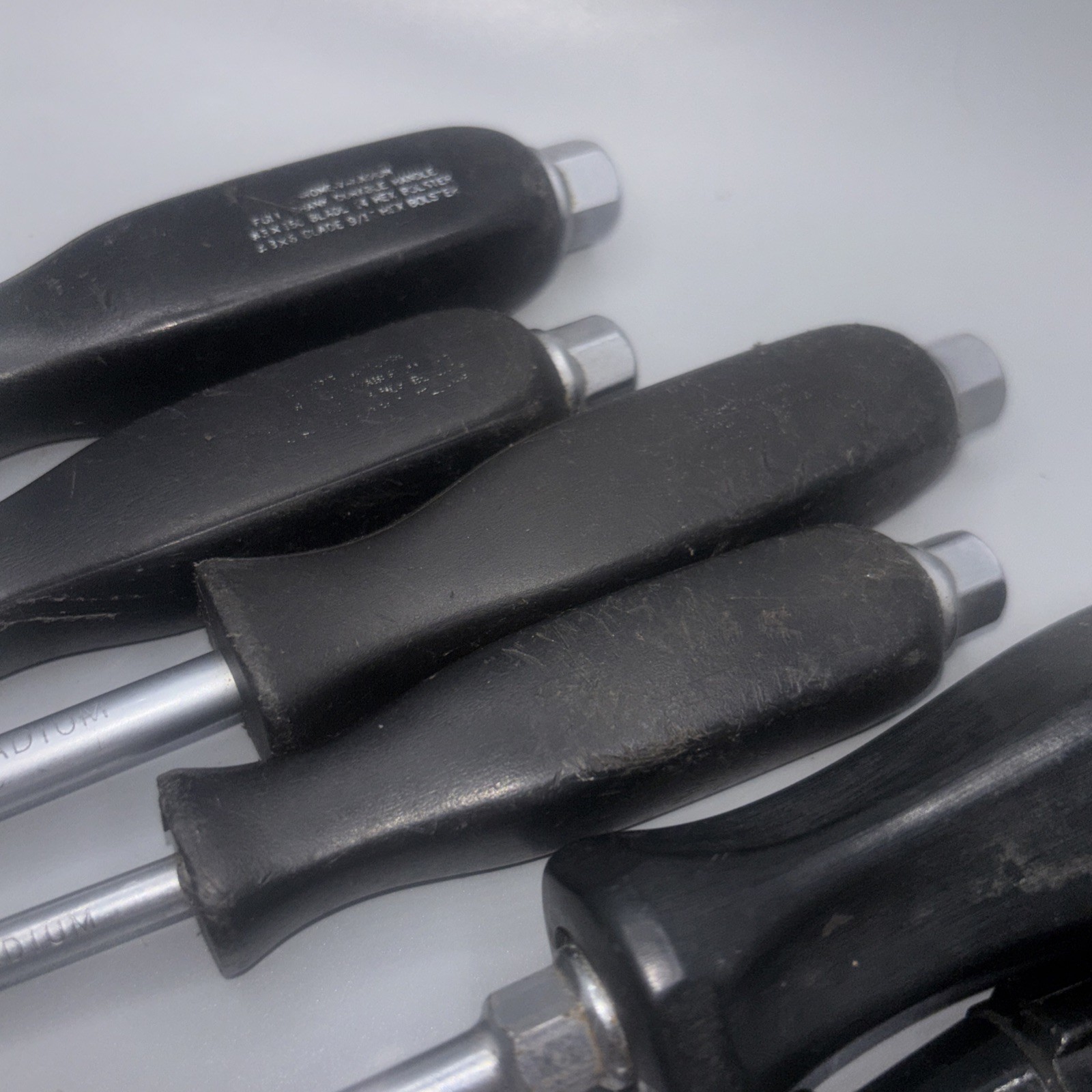 Vintage Snap-On & Chrome-Vanadium Screw & Socket Driver Lot Of 8, 4 Of Each Rare