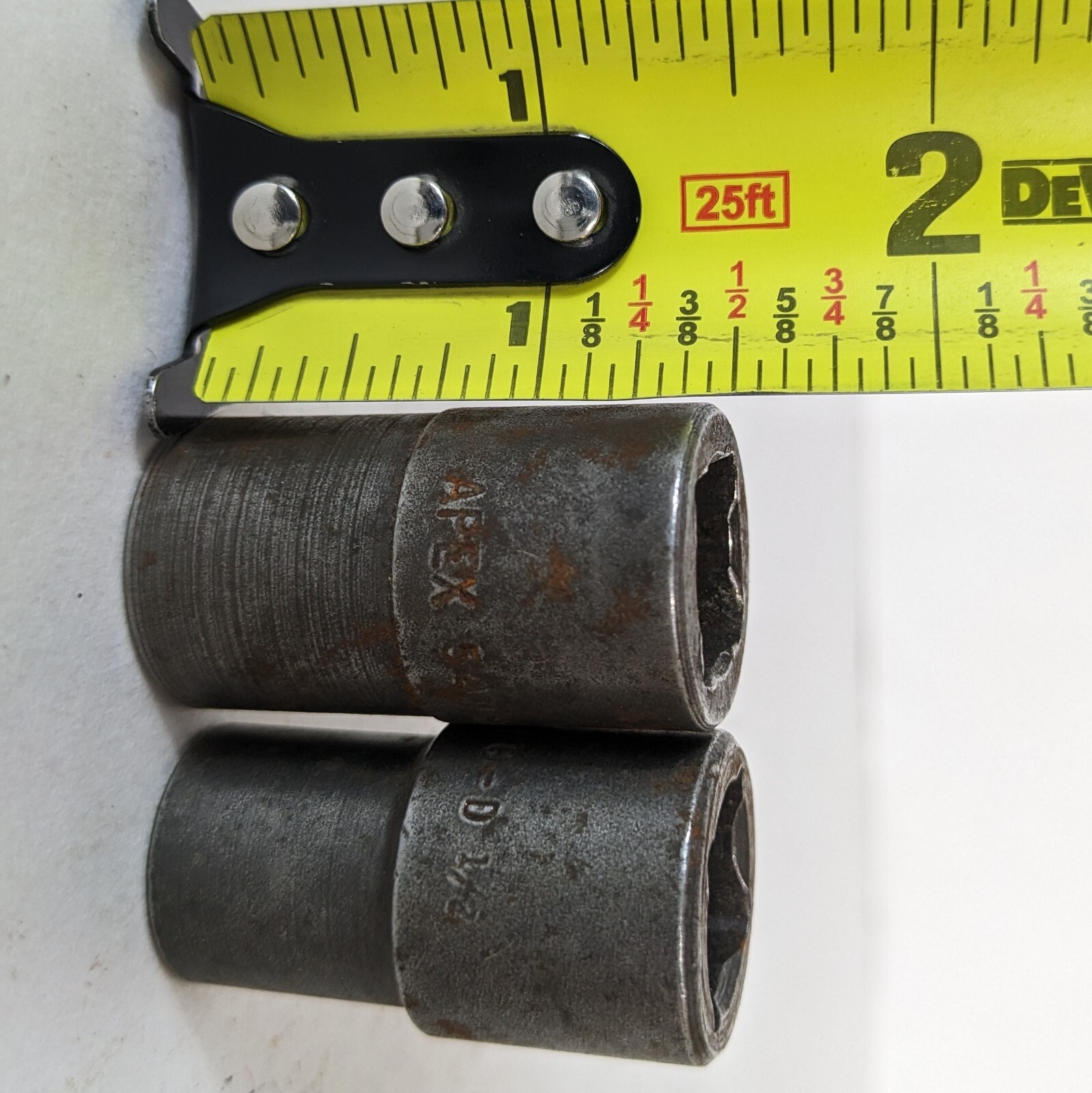 Apex 1/2″ Drive 12-Point Sockets 1/2 & 9/16 (5418-d 5416-d) Vintage