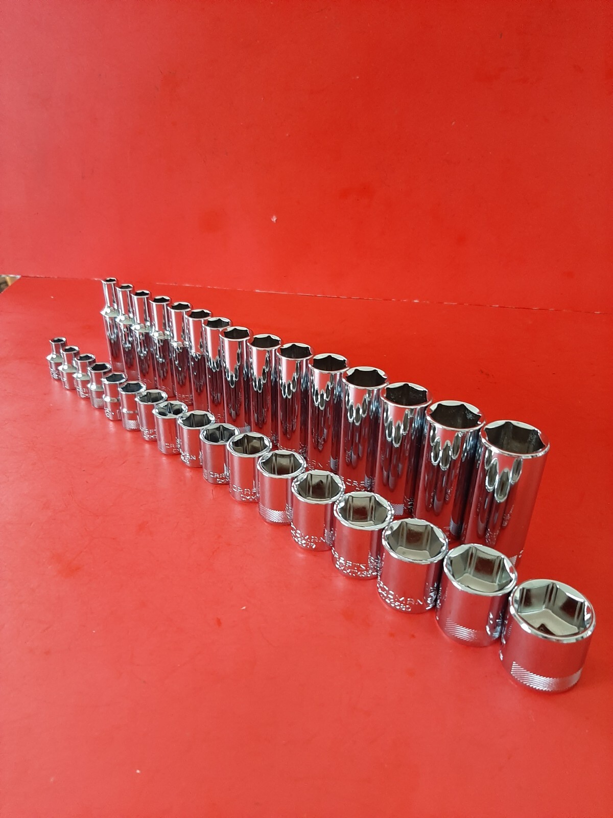 New Craftsman 32 Piece Shallow & Deep 3/8″ Drive Metric 6 Point Socket Set
