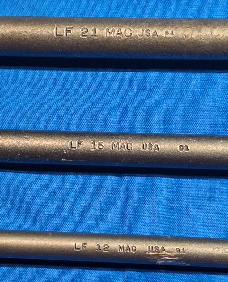 Mac Tools 3 piece Ladys foot pry bar set 21″, 16″ 12″, LF21, LF16, LF12