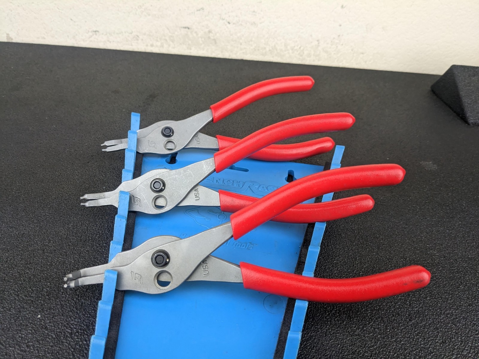 #bn400 Snap-on Tools USA NEW RED 12pc Master Snap Ring Pliers Set SRPCR1200FR