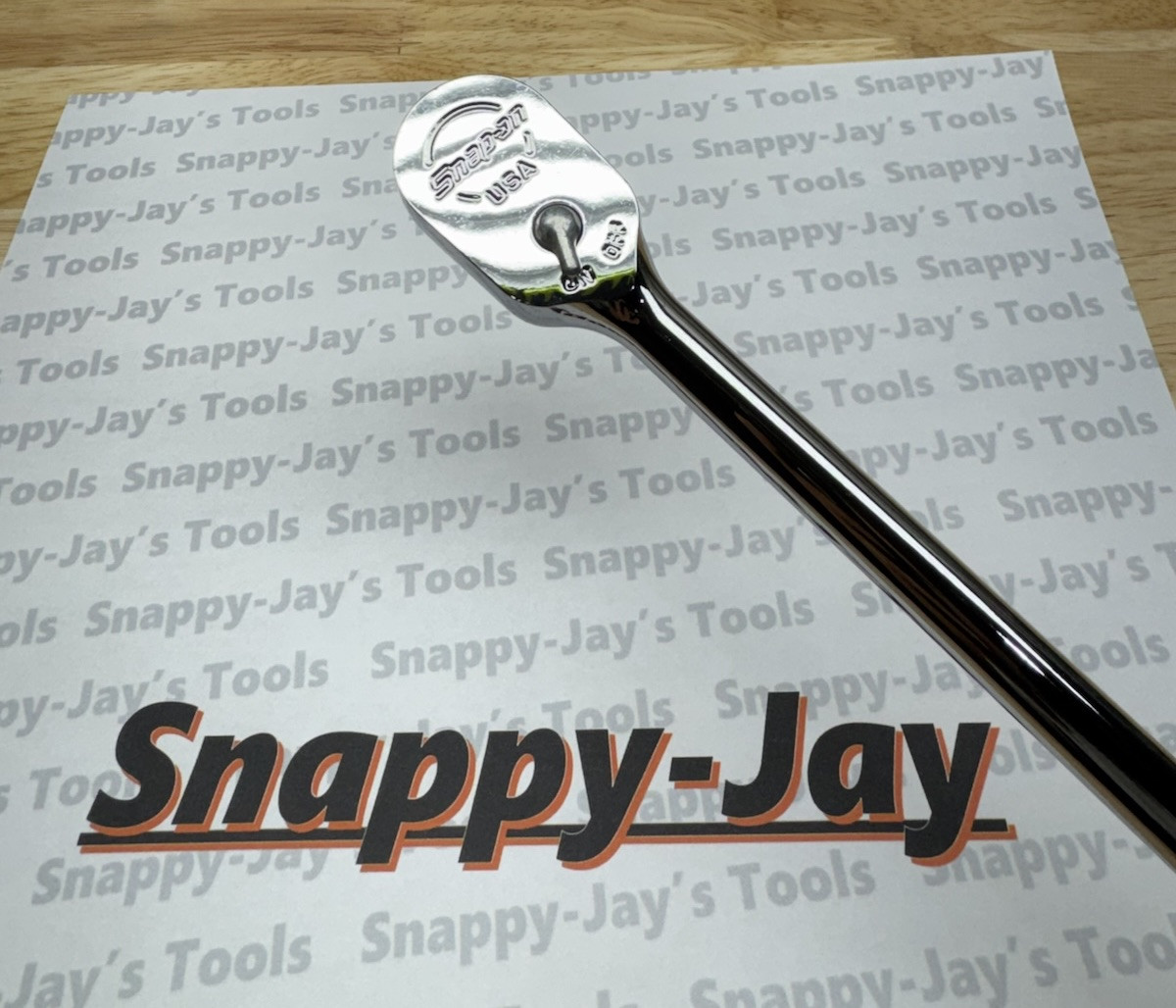 Snap-on Tools USA NEW 3/8″ Drive ORANGE Soft Grip LONG Fixed Head Ratchet FHL80