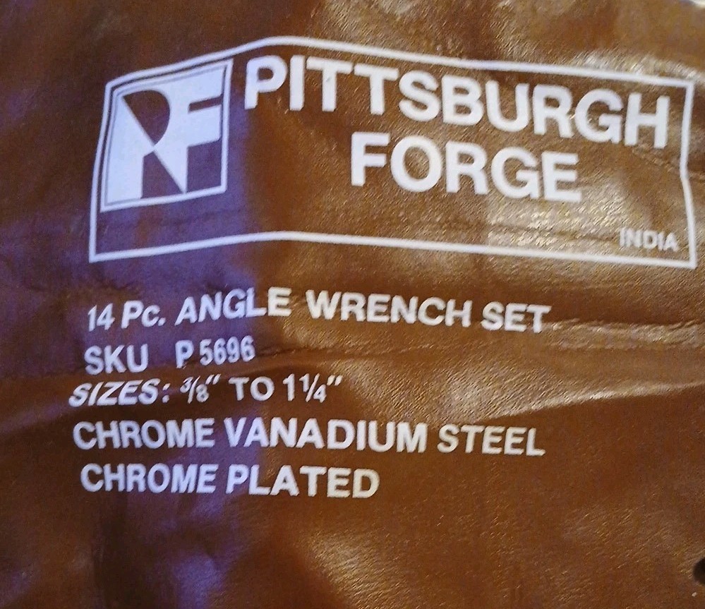 ANGLE WRENCH 14 PCS SET SIZE 3/8″ TO 1-1/4″ 30 AND 60 DEGREE ANGLE