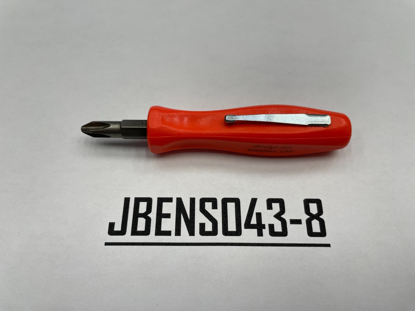Snap-on Tools USA NEW ORANGE Reversible Magnetic Bit Pocket Screwdriver SDDDM1AO