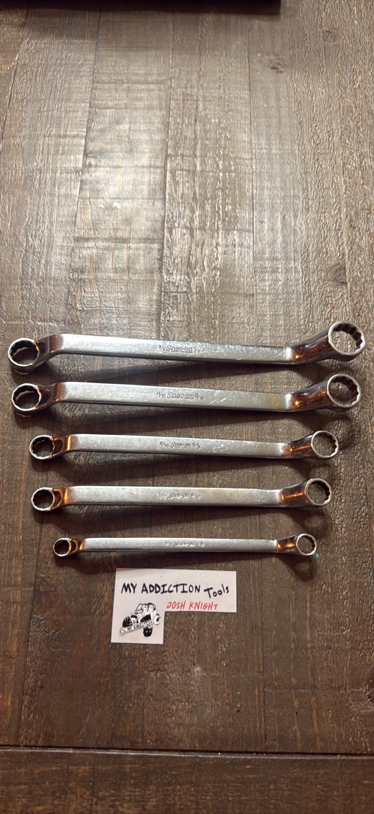 Snap on XO double box off set wrench set no owner markings