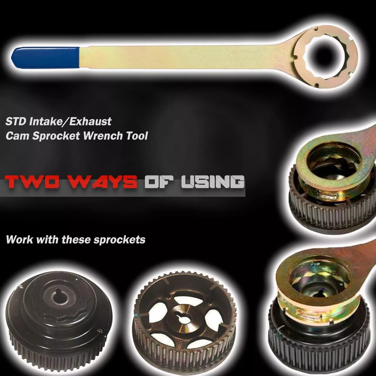 Intake/Exhaust Cam Sprocket Crank Pulley Wrench Gear Lock Tool for Subaru STD