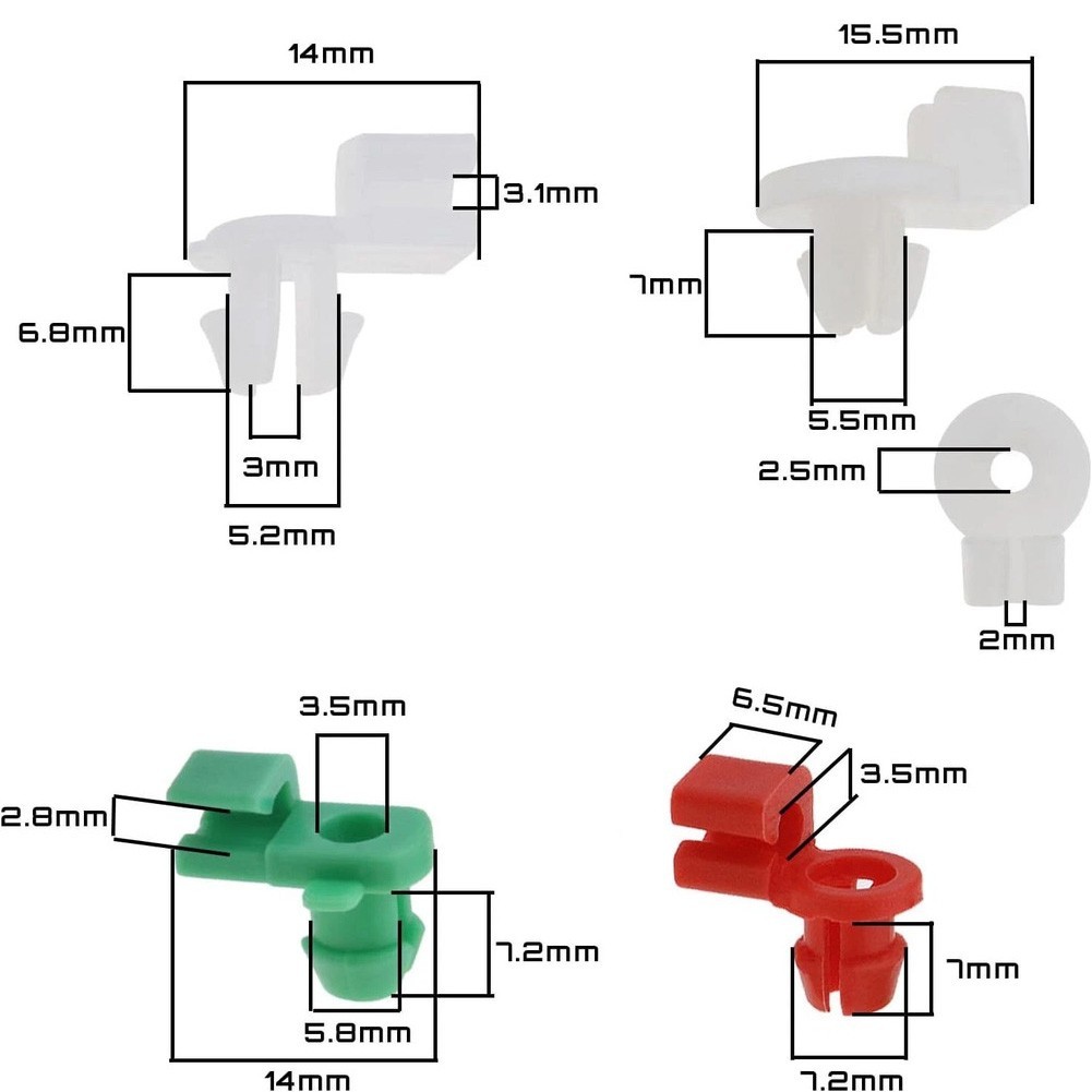 Car Door Lock Clips Automotive Door Accessories Performance Restoration