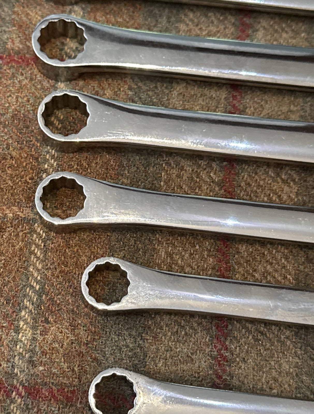 Snap-on 10pc METRIC Non-Reverse Ratcheting Combo Wrench Set SOXRM710A 10-19mm