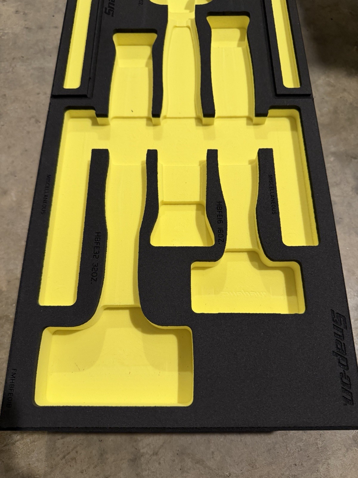 Snap On HBFE301F Foam! 12, 32, 56 Oz Dead Blow Hammers! Foam Only! Hi-Vis!