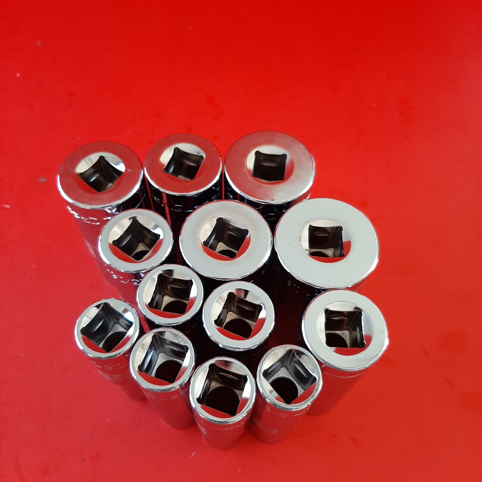 NEW CRAFTSMAN Easy Read 13pc 1/2″ Drive Deep 12pt SAE Socket Set 7/16 – 1 3/16