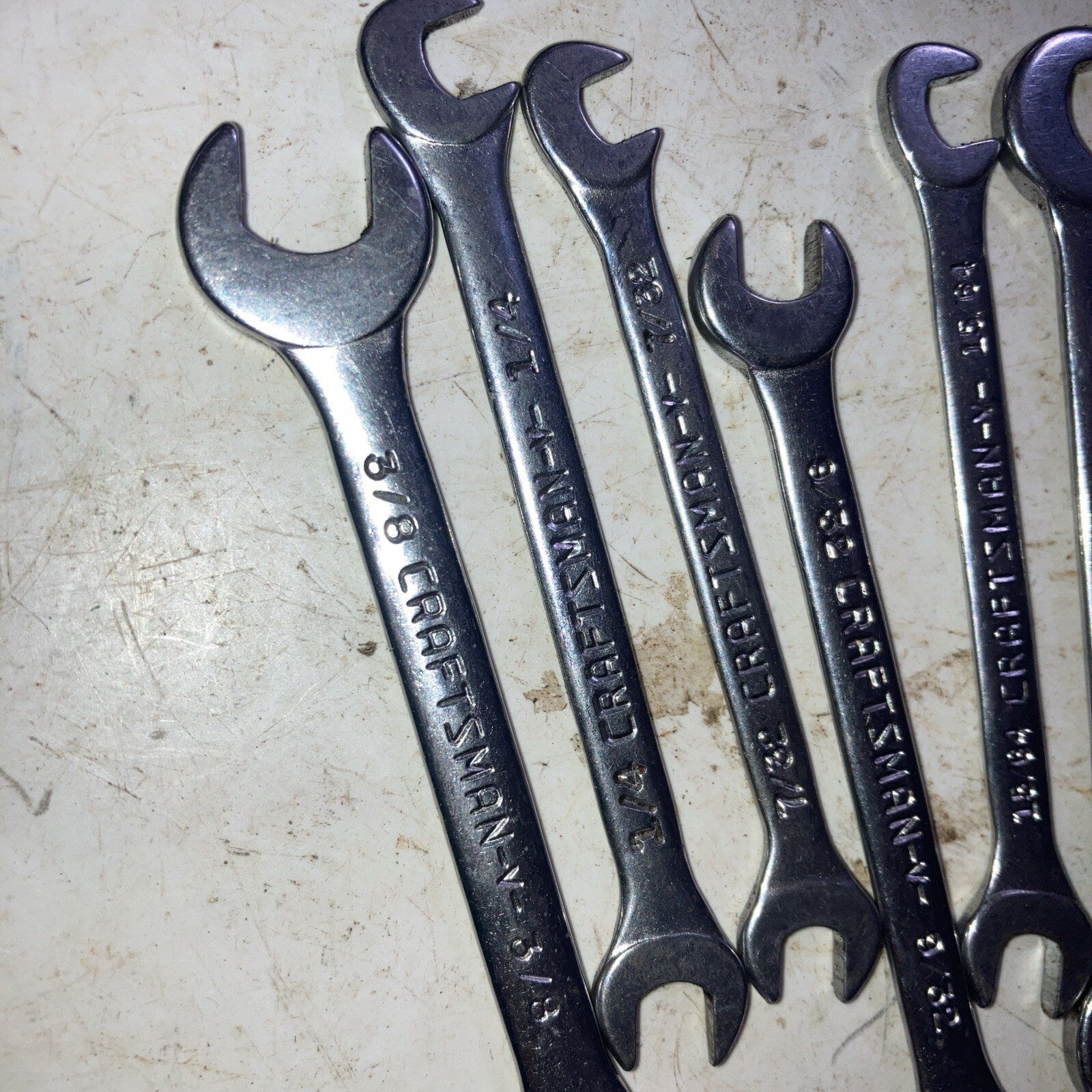 Craftsman No.94306 Open End Ignition Wrench Set & Pouch 7/32 to 7/16″ 8 Pieces
