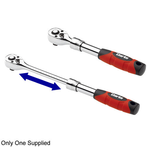 Clarke PRO200 1/2″ Drive Extendable Ratchet locks 305 – 445mm Lifetime Guarantee