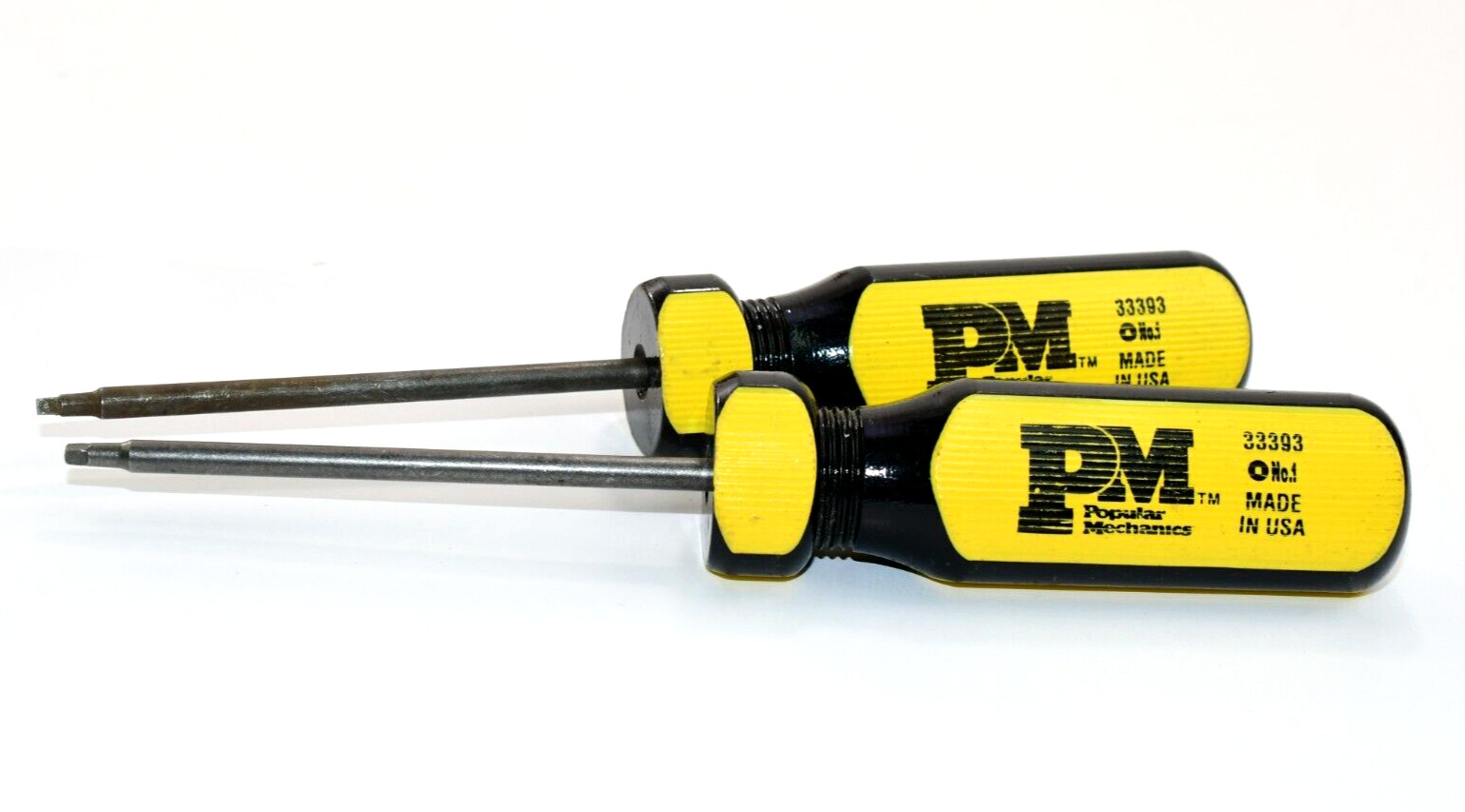 Popular Mechanics 33393 Torx 3-1/2″ Shaft Yellow/Black Handle USA 2 Pieces