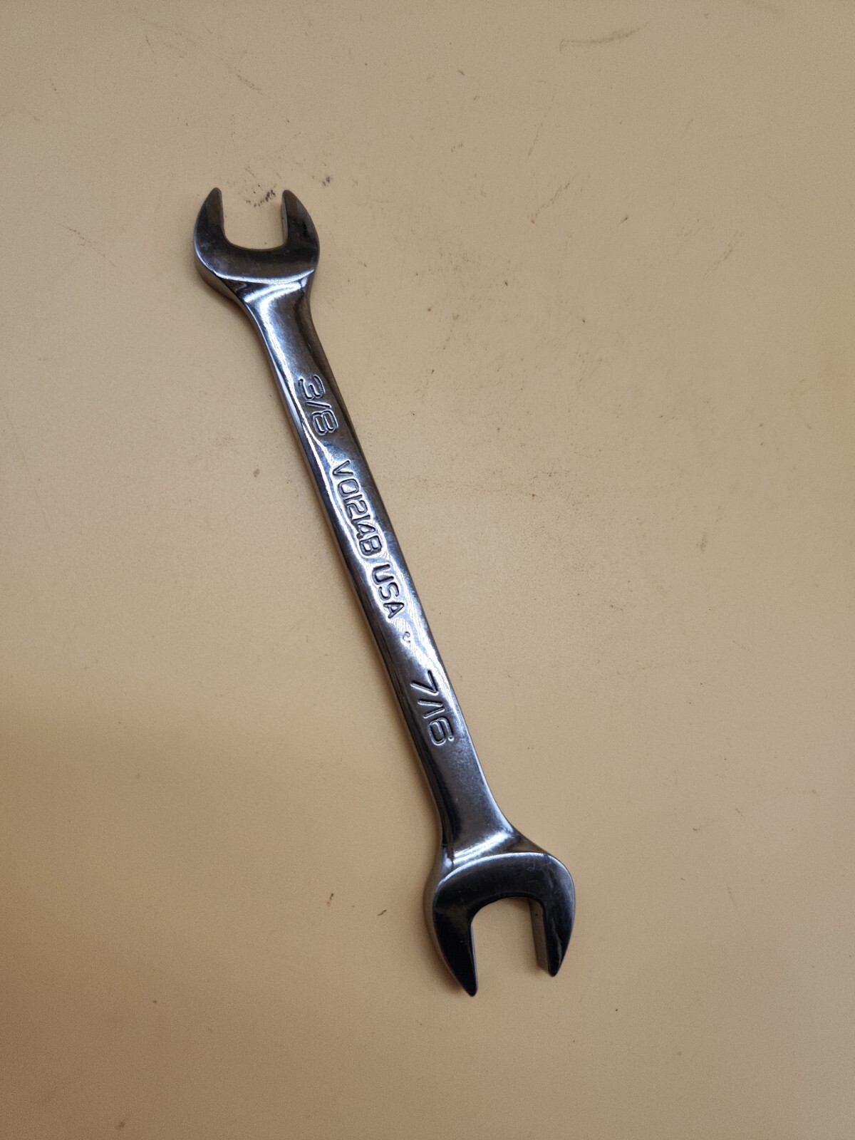 Snap-on Tools VO1214 OPEN END WRENCH 3/8″ X 7/16″ USA