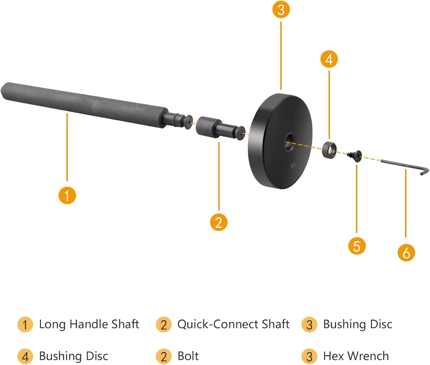Professional Bushing Driver Set with 50 Interchangeable Discs for Speedy Repairs