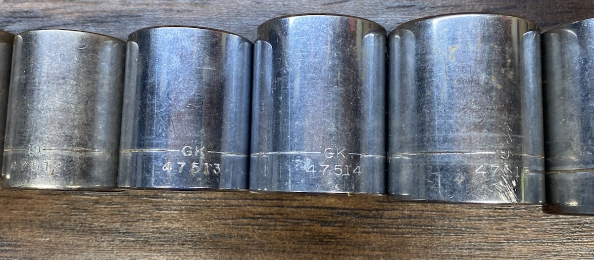Vintage Craftsman USA 1/2” Drive 12 Pt Socket Set 47511-47517 w/ Extension