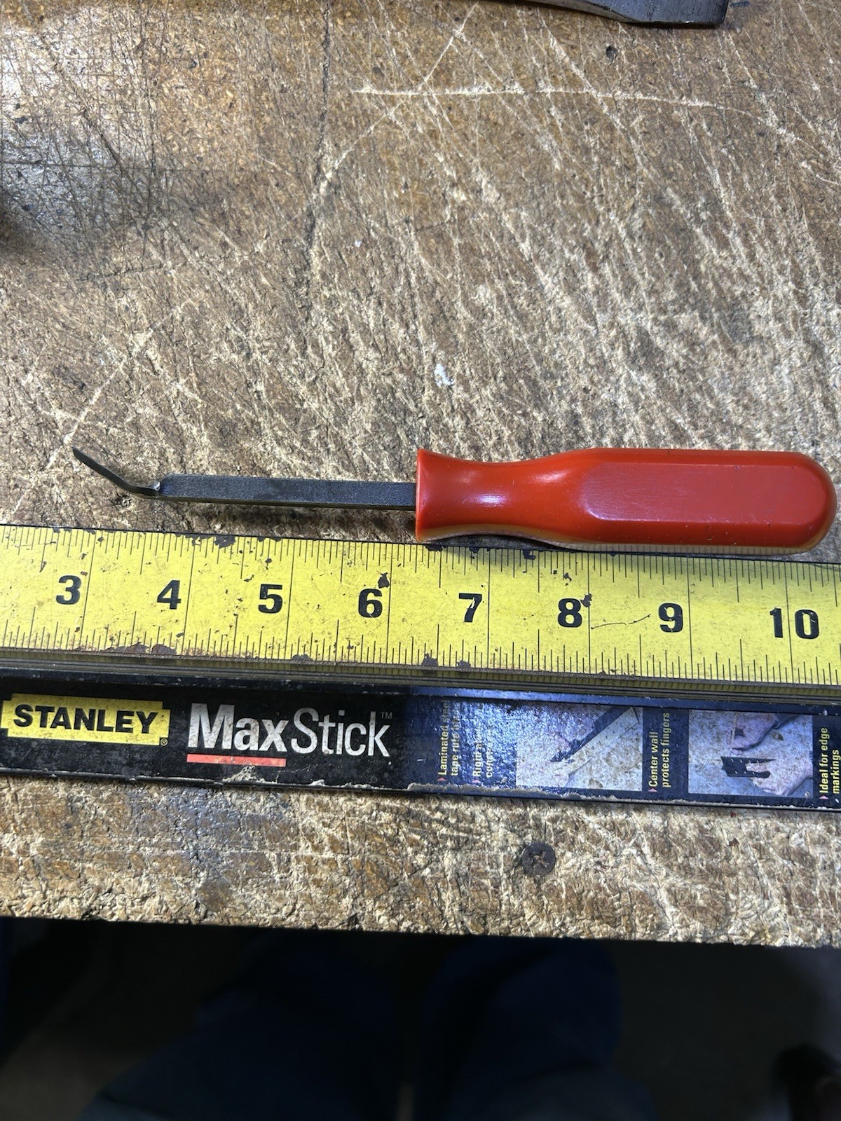 MAC Tools S17SA 5/8” Carbon Gasket Scraper RED Hard Handle Made in USA