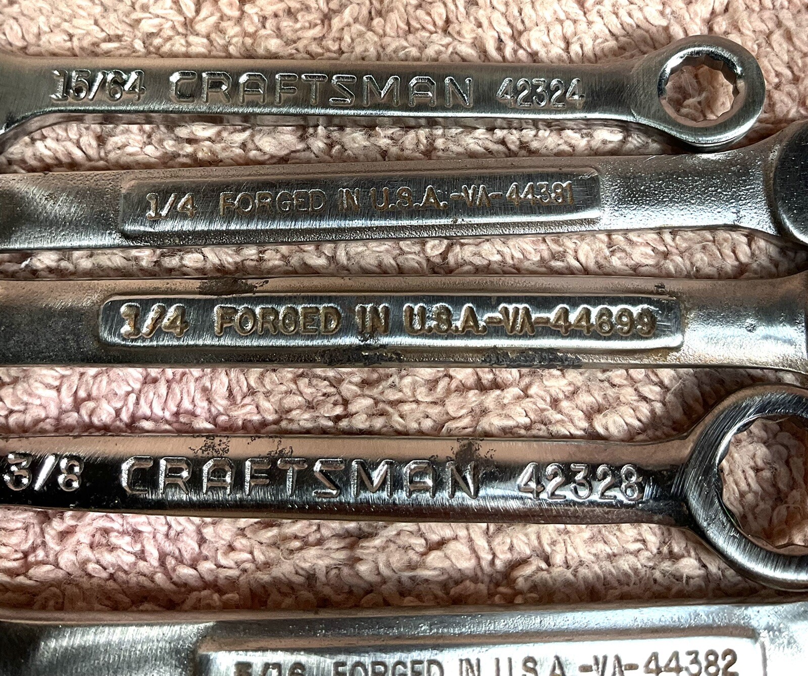 Mixed Lot of 7 Vtg CRAFTSMAN Combination Ignition & Small Wrenches, See Photos!