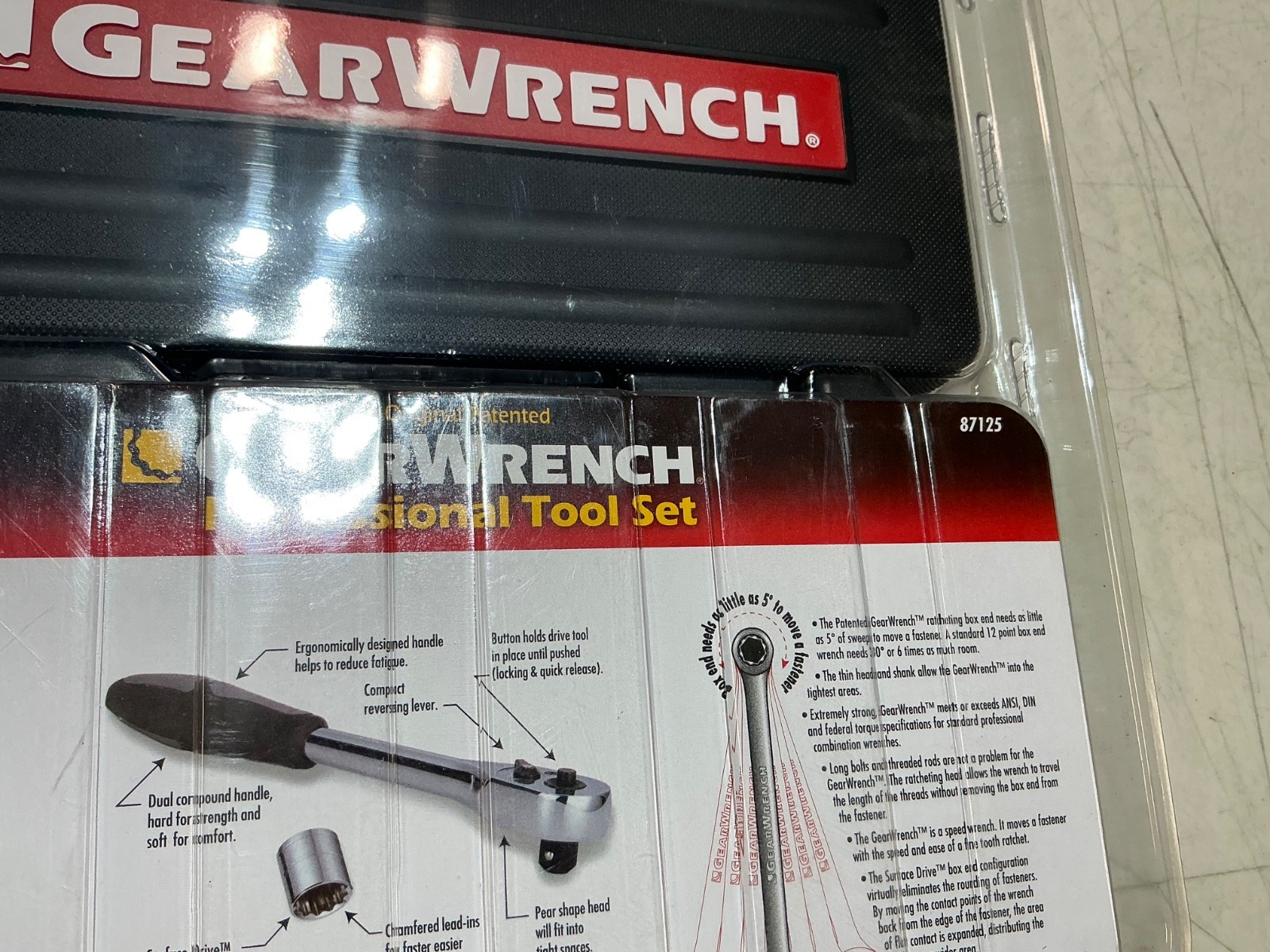 NOS GEARWRENCH Professional SAE METRIC Set 25 pc Gearwrench Set 87125 New