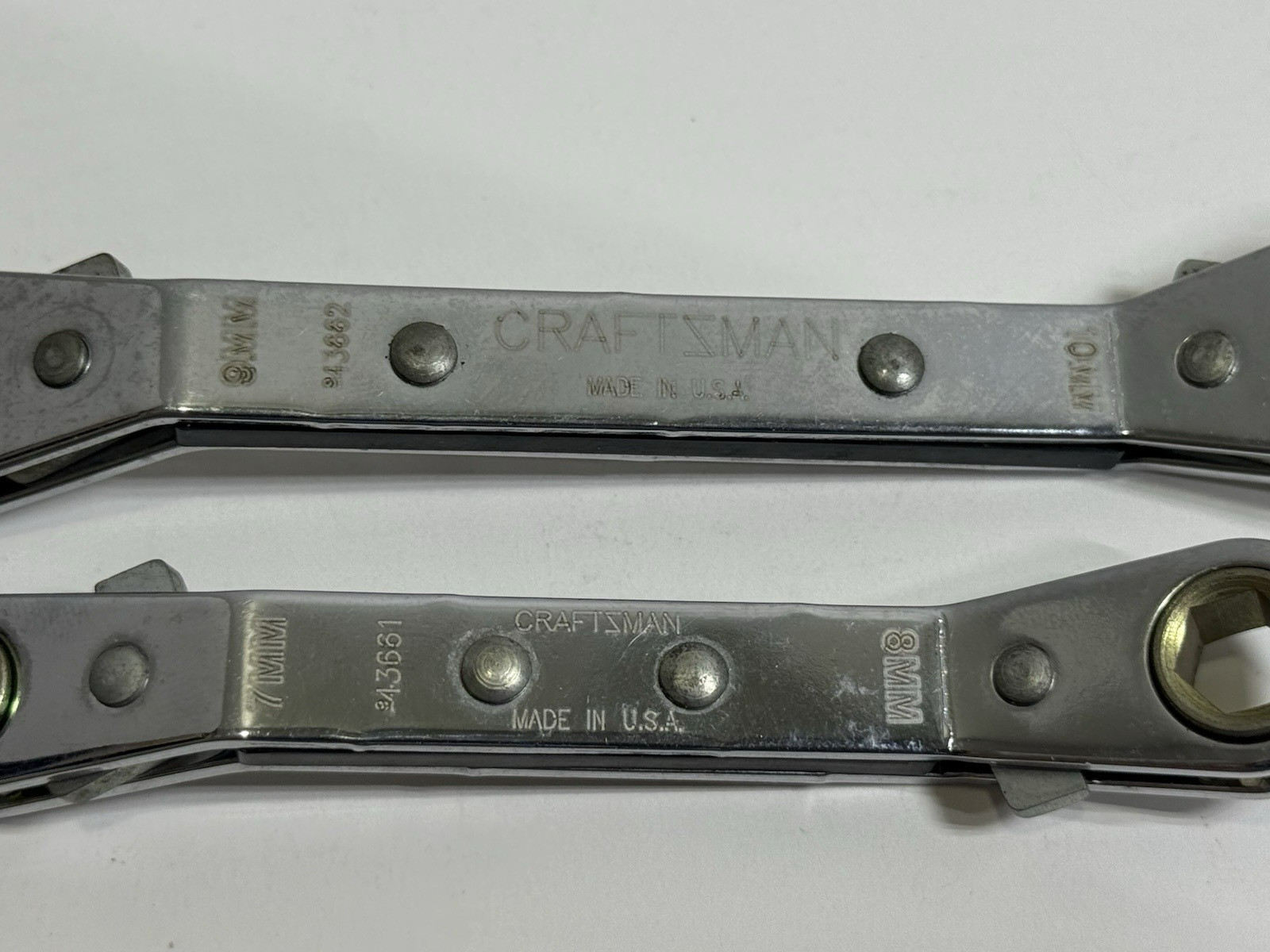 Craftsman Metric 12 Point 21/19mm & 17/15mm & 6 Point 10/9mm & 8/7mm Ratcheting