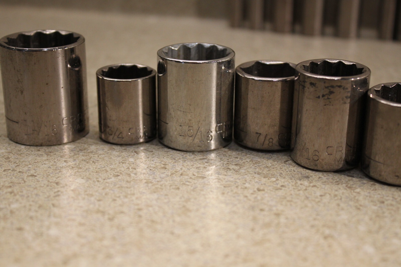 Lot Of Various SAE Sockets & Deep Sockets Ratchet Tools 8443 M5